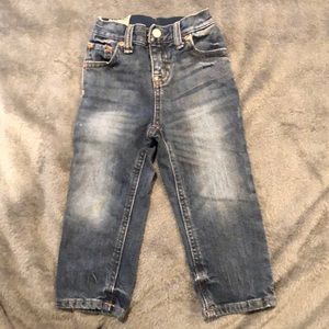 Polo jeans, 24m, EUC, classic blue with fading.